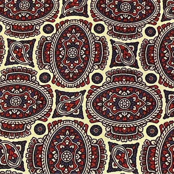 Gant Men's Necktie 100% Silk 56" Multicolor Jacquard Foulard Pattern - Picture 2 of 7